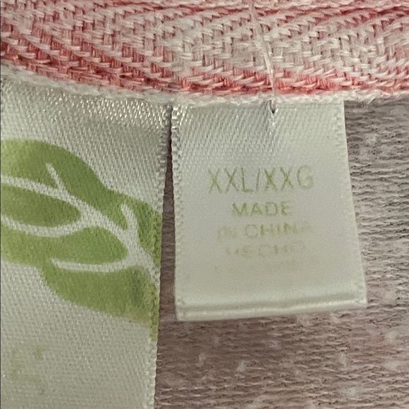 😍SHOW SPECIAL - GREEN TEA Pink Lightweight Sweatshirt Plus Size XXL - Picture 5 of 9